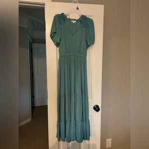 Light green maxi dress